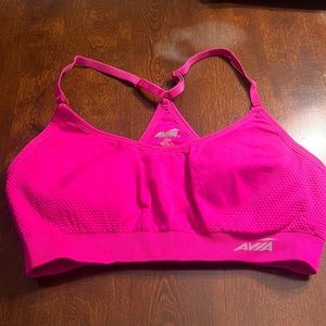 Hot pink sports bra